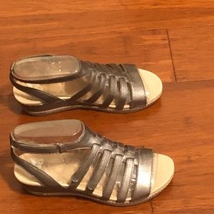Dansko Women's Athena Sandal - New Pewter Nappa